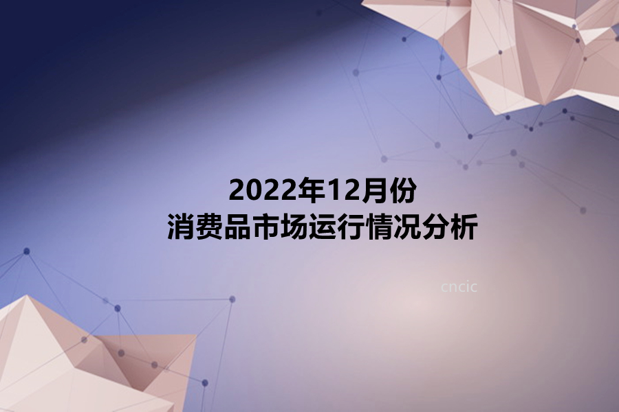 2022年元旦春节消费品市场分析